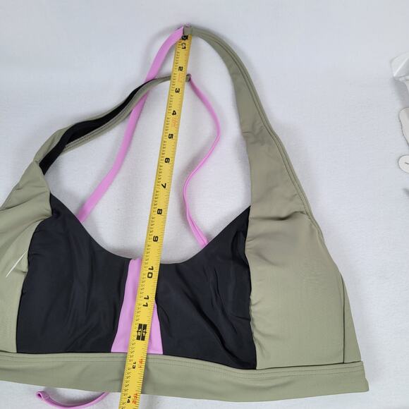 Prana Womens Tulum Adjustable Backless Bikini Swimsuit Top Size Large Green - Picture 7 of 8